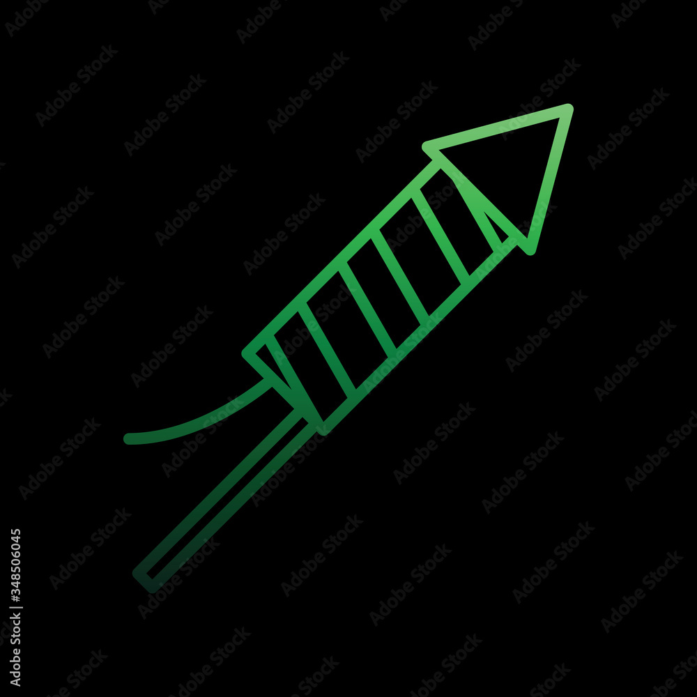 Aufkleber fireworks nolan icon. simple thin line, outline vector of carnival and amusement icons for ui and ux