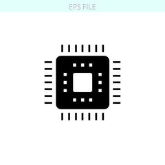 GPU icon. EPS vector file