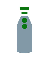 white plastic bottle