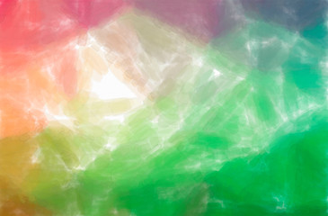 Abstract illustration of green, red, yellow Watercolor with low coverage background