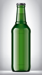Glass Bottle on background. 