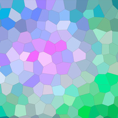 Abstract illustration of Square blue green purple bright Middle size hexagon background, digitally generated.