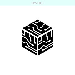 Abstract technology icon. EPS vector file
