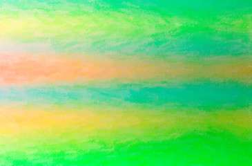 Fototapeta na wymiar Abstract illustration of green, yellow Wax Crayon background