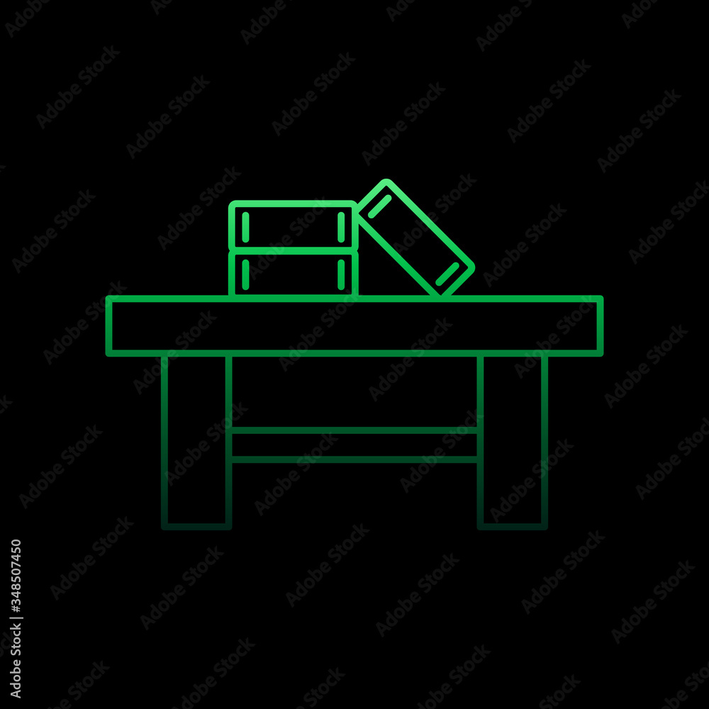 Poster coffee table nolan icon. simple thin line, outline vector of furniture icons for ui and ux, website 