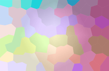 Abstract illustration of green, purple Big Hexagon background
