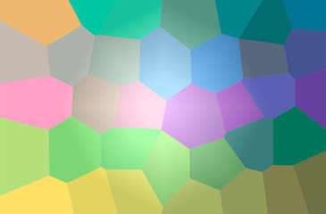 Fototapeta na wymiar Abstract illustration of green, purple, yellow Giant Hexagon background