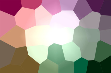 Fototapeta na wymiar Abstract illustration of green, pink, red Giant Hexagon background