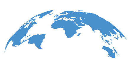 World map on white background