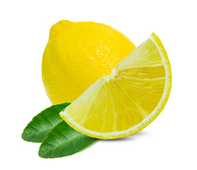 lemon fruit  isolated on white background