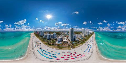Mid Beach - Miami Beach 360 aerial panorama