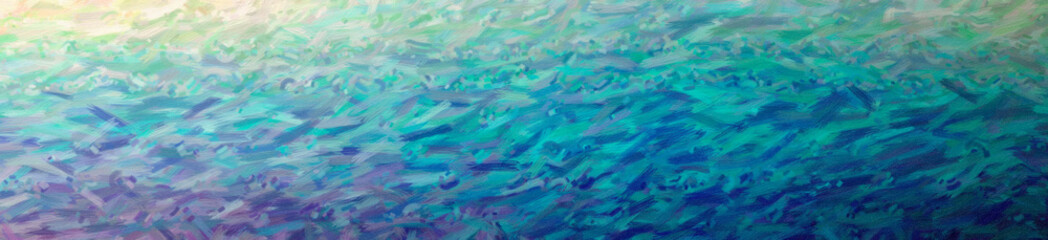 Fototapeta na wymiar Abstract illustration of blue Large Color Variation Oil Paint background