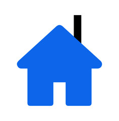 blue house icon