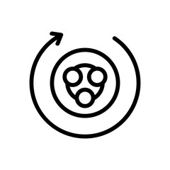 hand massagers sculptor circular for body icon vector. hand massagers sculptor circular for body sign. isolated contour symbol illustration