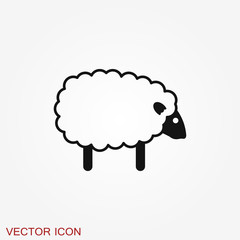 Sheep icon. Animal symbol, Logo design for the company.