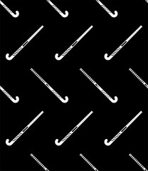 Hockey Stick Icon Seamless Pattern, Hockey Sport Accessories