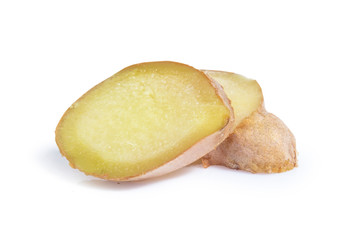 ginger root isolated on white background