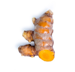 turmeric isolated on white background