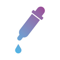 medicine drug dropper gradient silhouette style