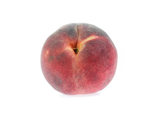 Peach with isolated on white background