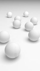 White abstract background. Lowpoly backdrop. Crumpled paper. 3D illustration