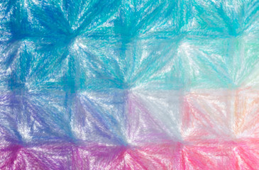 Obraz premium Abstract illustration of blue, green and purple Wax Crayon with low coverage background