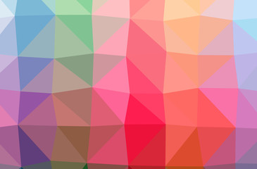 Illustration of abstract Blue, Green, Red, Yellow horizontal low poly background. Beautiful polygon design pattern.