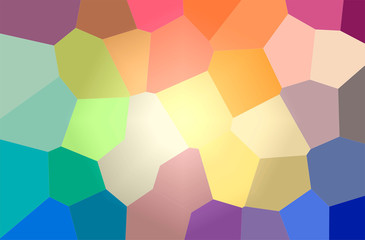 Obraz premium Abstract illustration of blue, green, orange, pink, red Giant Hexagon background