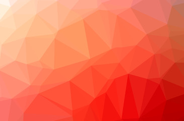 Obraz premium Illustration of abstract Red horizontal low poly background. Beautiful polygon design pattern.