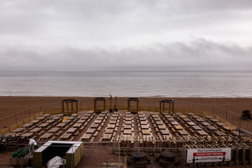 empty bar on Brighton beach
