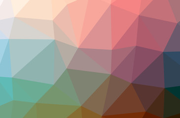 Illustration of abstract Orange, Purple horizontal low poly background. Beautiful polygon design pattern.