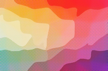 Fototapeta premium Abstract illustration of orange, pink, red Dots background