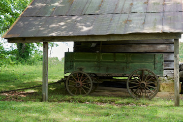 old farm wagon