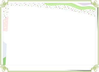 green frame for text