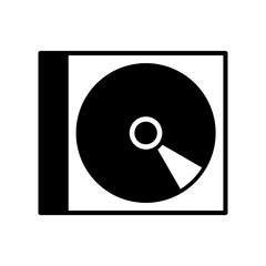 Cd icon vector icon. Simple element illustration. Cd symbol design.