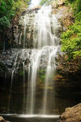 Fototapeta na wymiar Landscape photo: Luu Ly waterfall, Vietnam