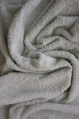 light white towels on a white background