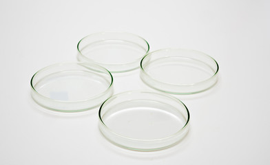 Empty petri dishes