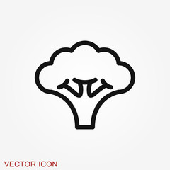 Vegetables vector icon, symbol isolated on background.