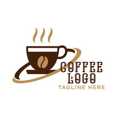 Coffee logo concept for Restaurant, Cafe, Royalty, Boutique, Heraldic, and other vector illustration