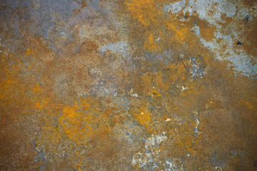 Rusty metal texture background. Grunge texture of old metal. 