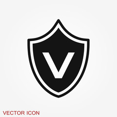 Victory vector icon. Winner symbol isolated on background.