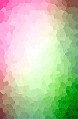 Abstract illustration of green, pink, purple, red, yellow Small Hexagon background