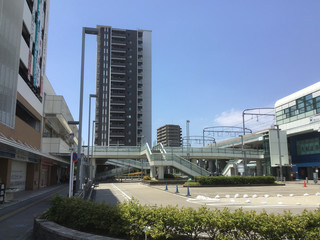 Fototapeta na wymiar Scenery in front of Narumi Station