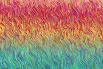 Red, yellow and blue waves Large Color Variation abstract paint background.