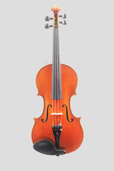Fototapeta na wymiar Antique classical hand made violin made in Cremona Italy.
