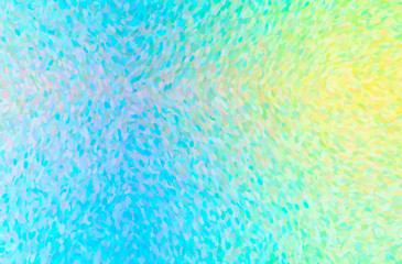 Abstract illustration of blue and yellow Impressionist Pointlilism background