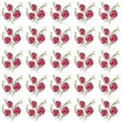 Watercolor Seamless Rose Pattern, pattern for fabric and wallpaper, for design and decoration. seamless pattern with roses