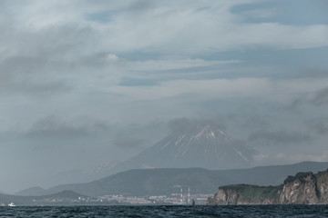 View of Petropavlovsk-Kamchatsky from the ocean