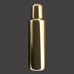 Gold Isolated Bottle Dispenser